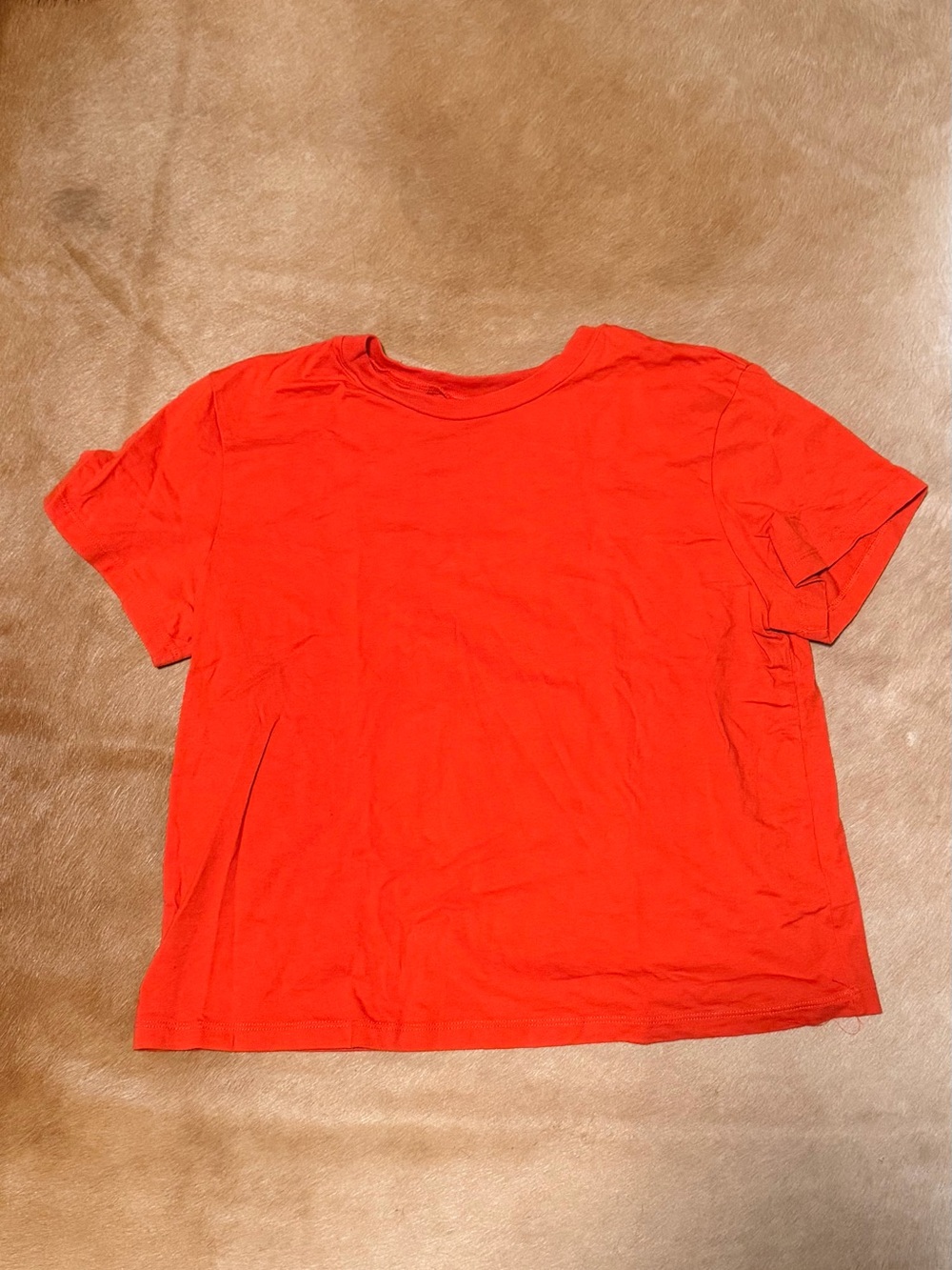 Reformation Red Rowan Short-Sleeve Tee